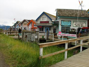 Des boutiques sur le Spit de Homer
