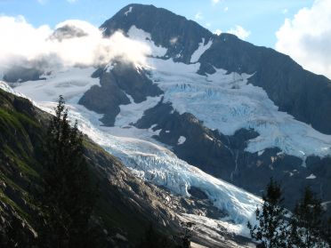 Un beau glacier de la Portage Valley