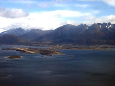 Ushuaia sur les rives du canal de Beaggle