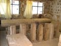 La salle à manger de l'ancien hôtel de sel du Salar d'Uyuni
