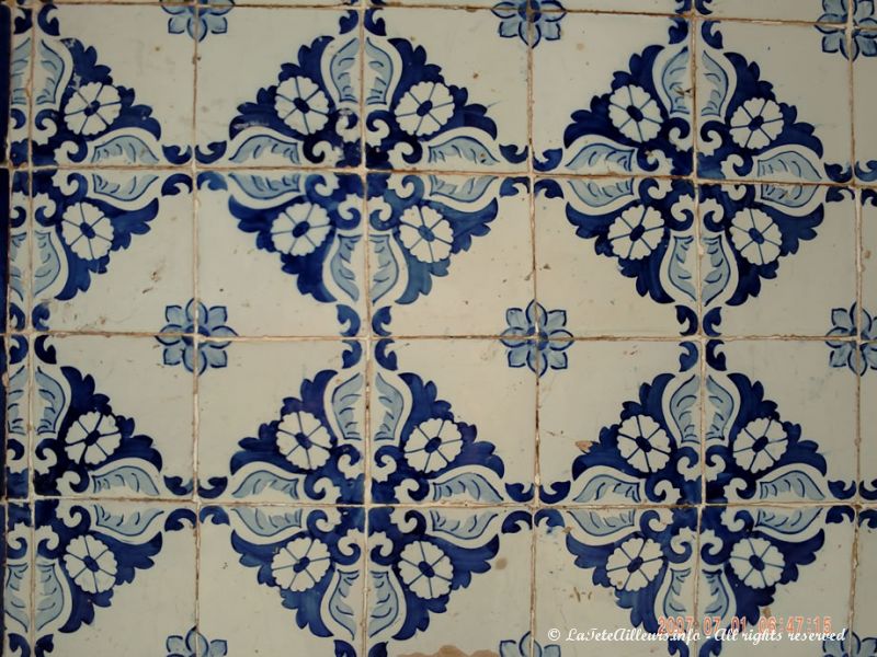Azulejos typiquement portugais (4 carreaux par motif)