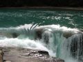 Cette cascade marque le point le plus haut dans la remontee des saumons depuis l'ocean pacifique