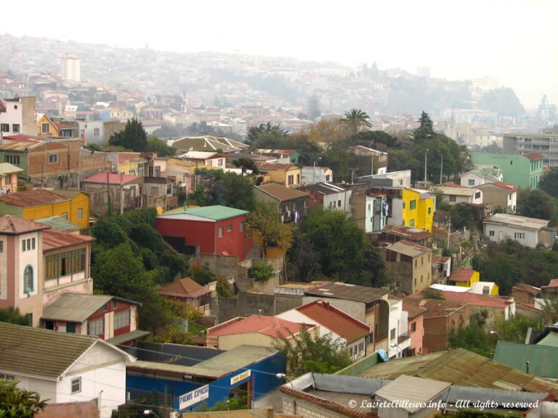 L'une des 45 collines qui compose Valparaíso
