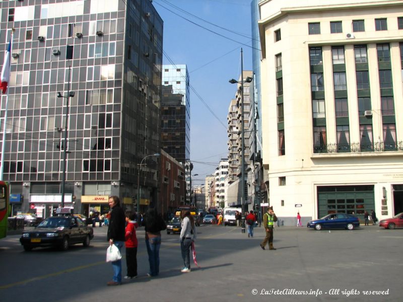 Le centre-ville de Valparaíso