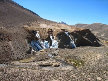 Restes d'un glacier &agrave; plus de 4000m d'altitude