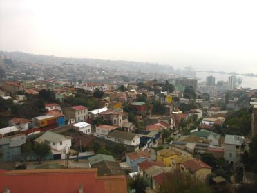 Vue sur Valpara&iacute;so depuis la Sebastiana