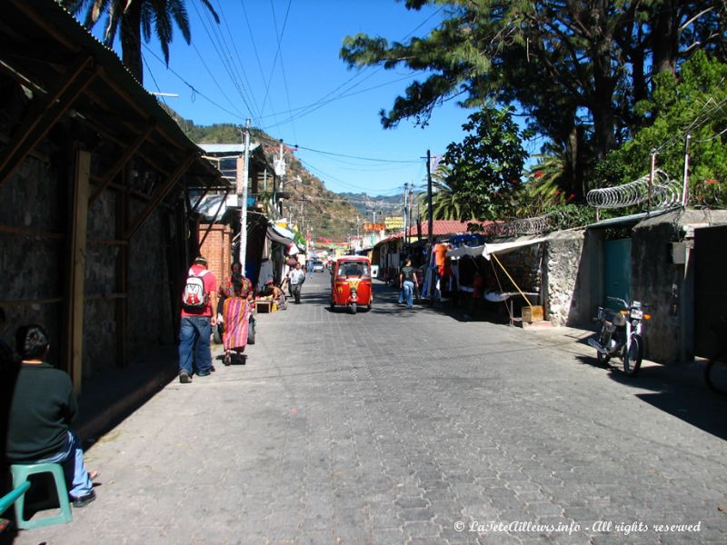 Les rues de Panajachel