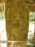 Un des nombreuses stèle d'El Ceibal
