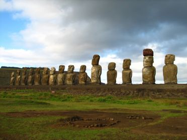 L'ahu Tongariki, le plus important des sites de moai de l'Ã®le