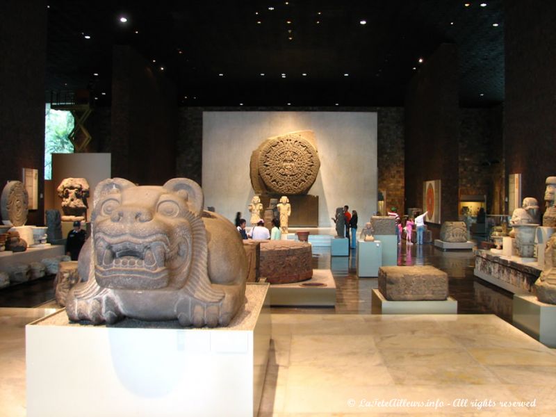 La salle du musée réservée aux Aztecs