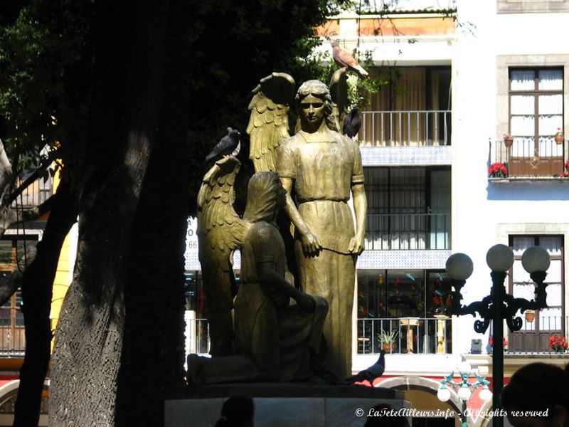 Une statue du zocalo