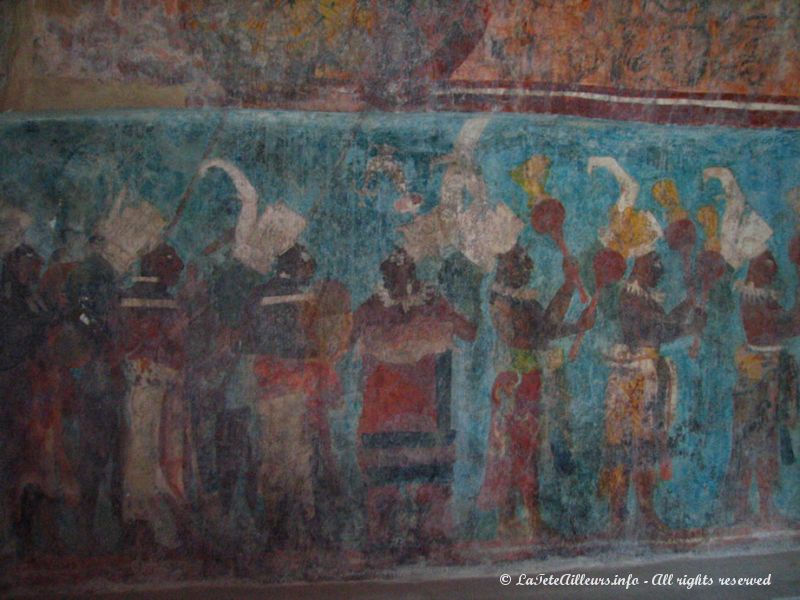 Bonampak est réputé pour ses fresques colorées superbement conservées