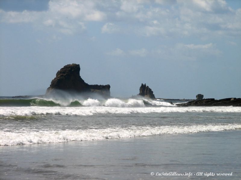 Les gros rouleaux du Pacifique en font un paradis pour les surfeurs