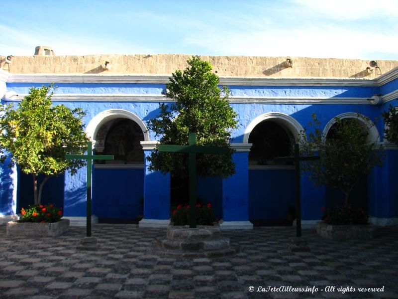 Le cloître des Orangers du monastère Santa Catalina