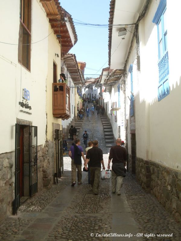 Une petite ruelle du quartier San Blas