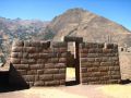 Portes pyramidales, typiques de l'architecture inca