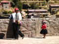 Habits traditionnels des péruviens de l'île de Taquile
