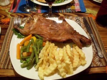 Le cochon d'inde, dit cuy, sp&eacute;cialit&eacute; du P&eacute;rou !