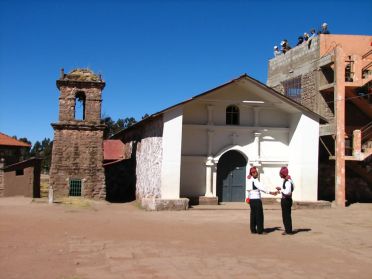 La place centrale de l'&icirc;le de Taquile