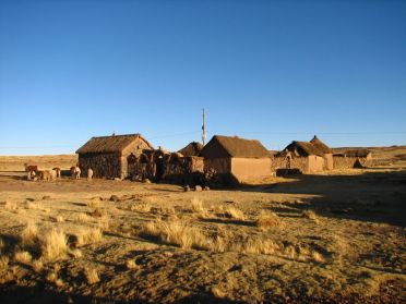 Maison typique de l'Altiplano p&eacute;ruvien