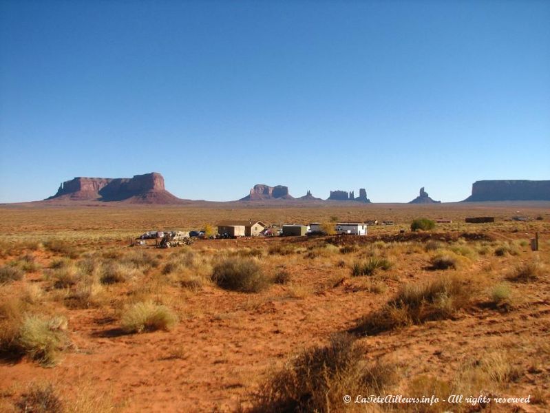 De nombreux indiens Navajos vivent encore dans la Monument Valley