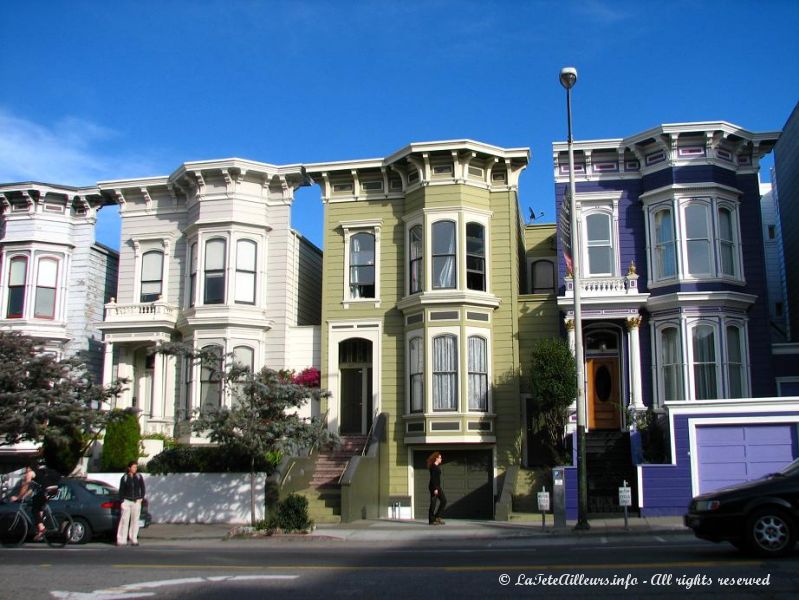 De nombreuses maisons de San Francisco sont construites dans le style victorien