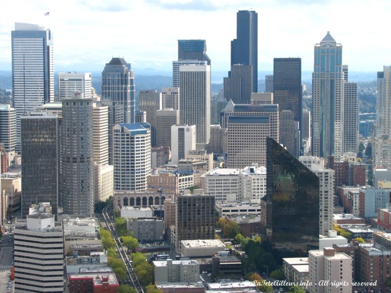 Le centre-ville de Seattle, vu depuis le Space Needle
