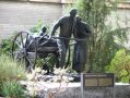 Une statue erigee en l'honneur des premiers pionniers mormons
