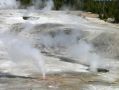 Premiers geysers a Porcelain Basin
