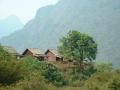 Le petit village d'une ethnie lao