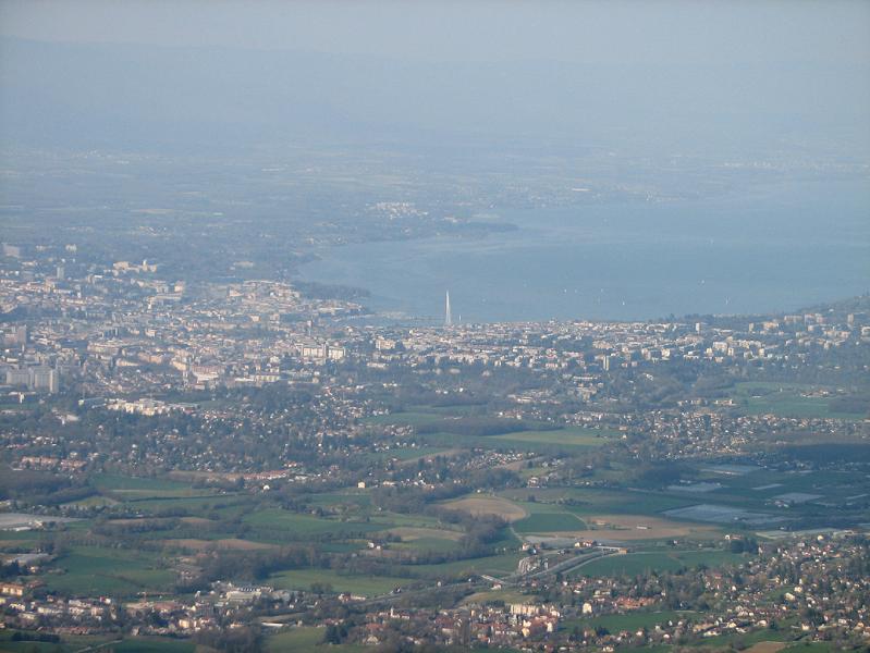 Genève et le lac Léman depuis un autre point de vue